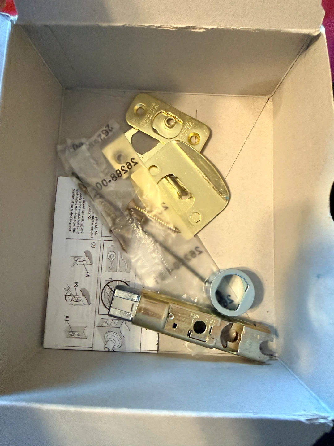 Brass Weiser Door Handle Set - photo 2