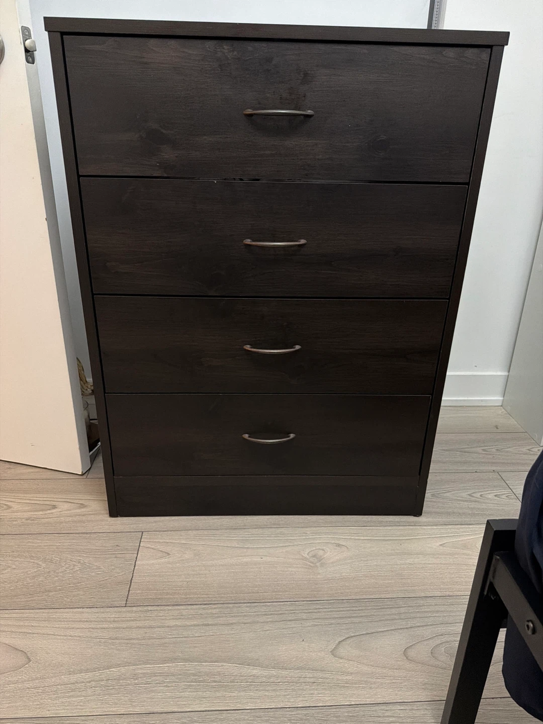 Dark Wood 4-Drawer Dresser - photo 3