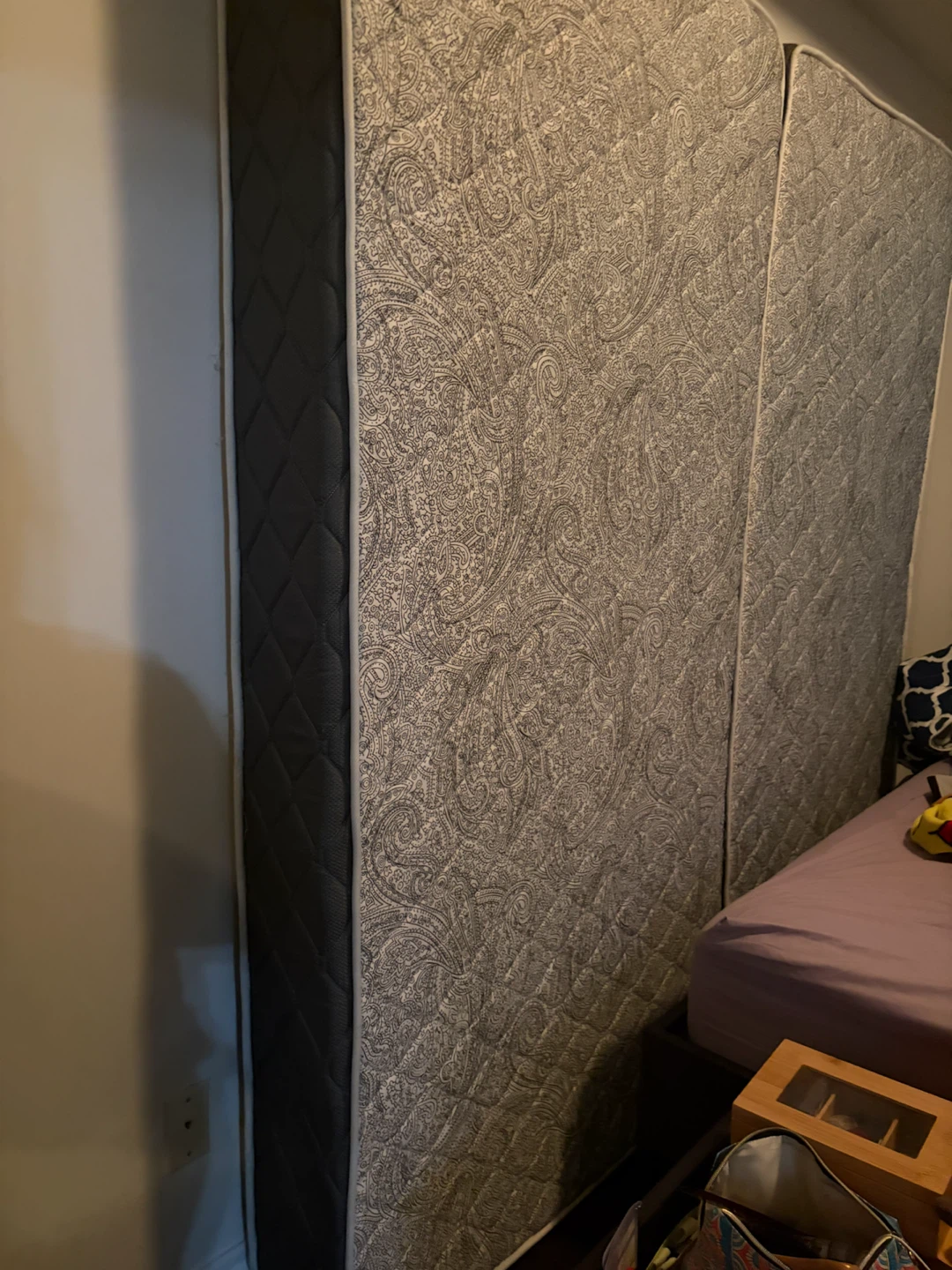 2 8” medium thick single mattress