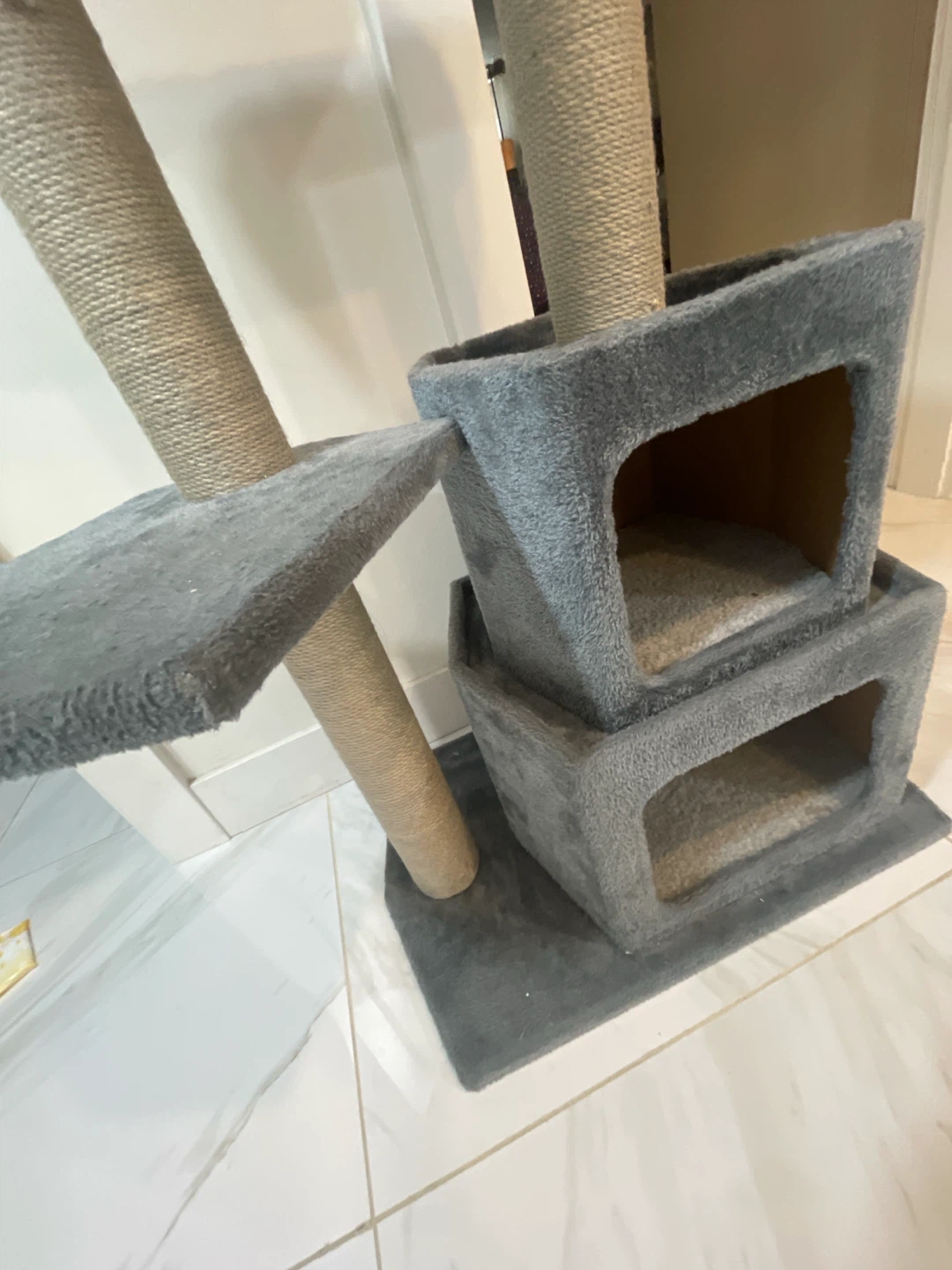 cute big grey scratch cat house - photo 3