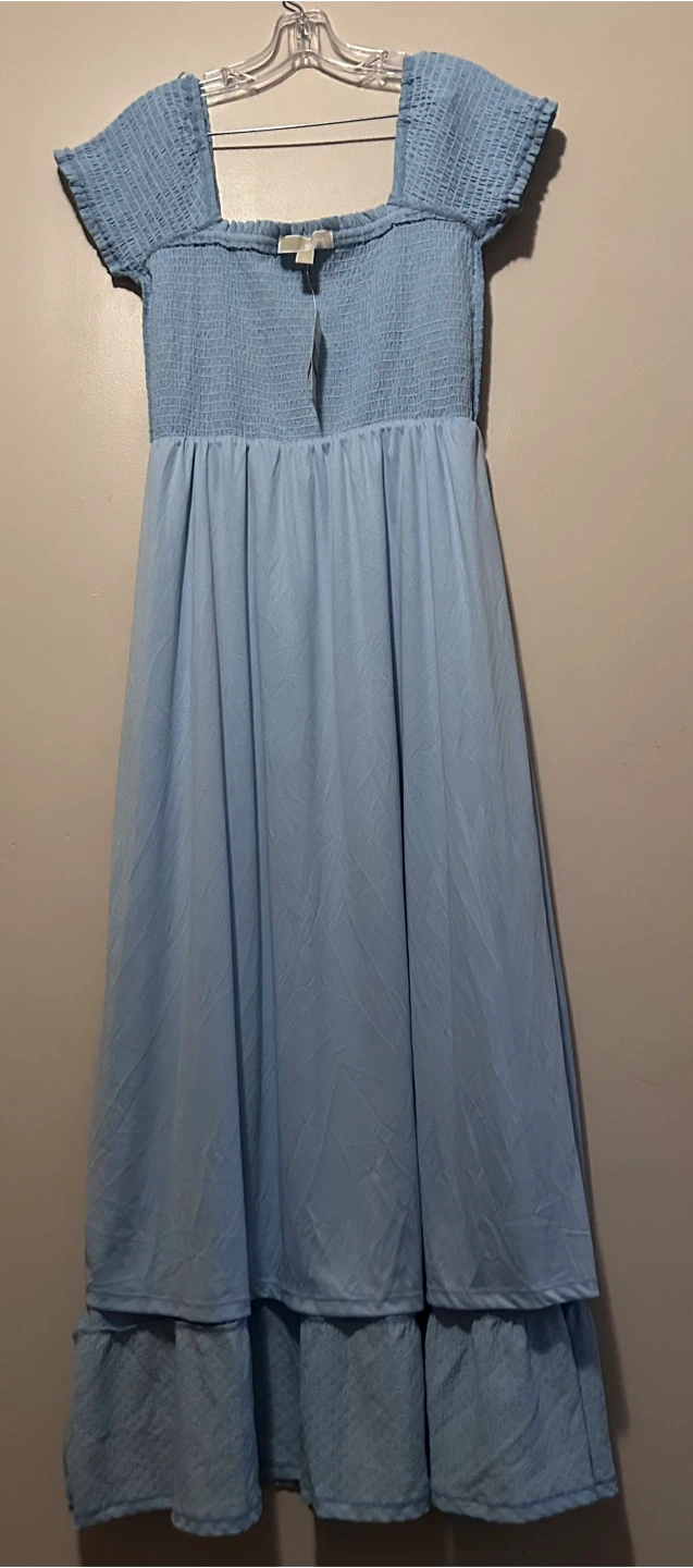 Michael Michael Kors Maxi Dress Pastel Blue Size L