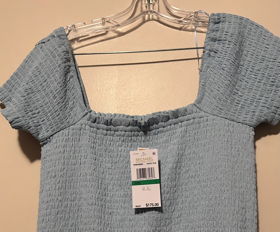 Michael Michael Kors Maxi Dress Pastel Blue Size L - photo 2
