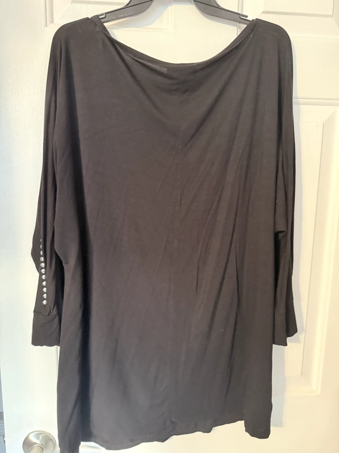 Belle by Bellini Black Embellished Top Size 1X - photo 5