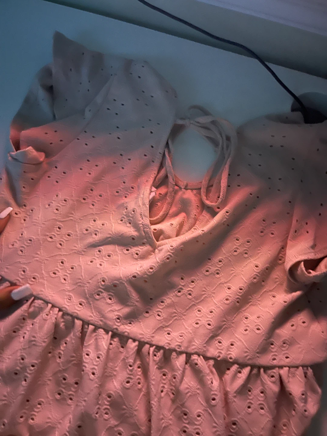 Pink Rose Eyelet Top - photo 3