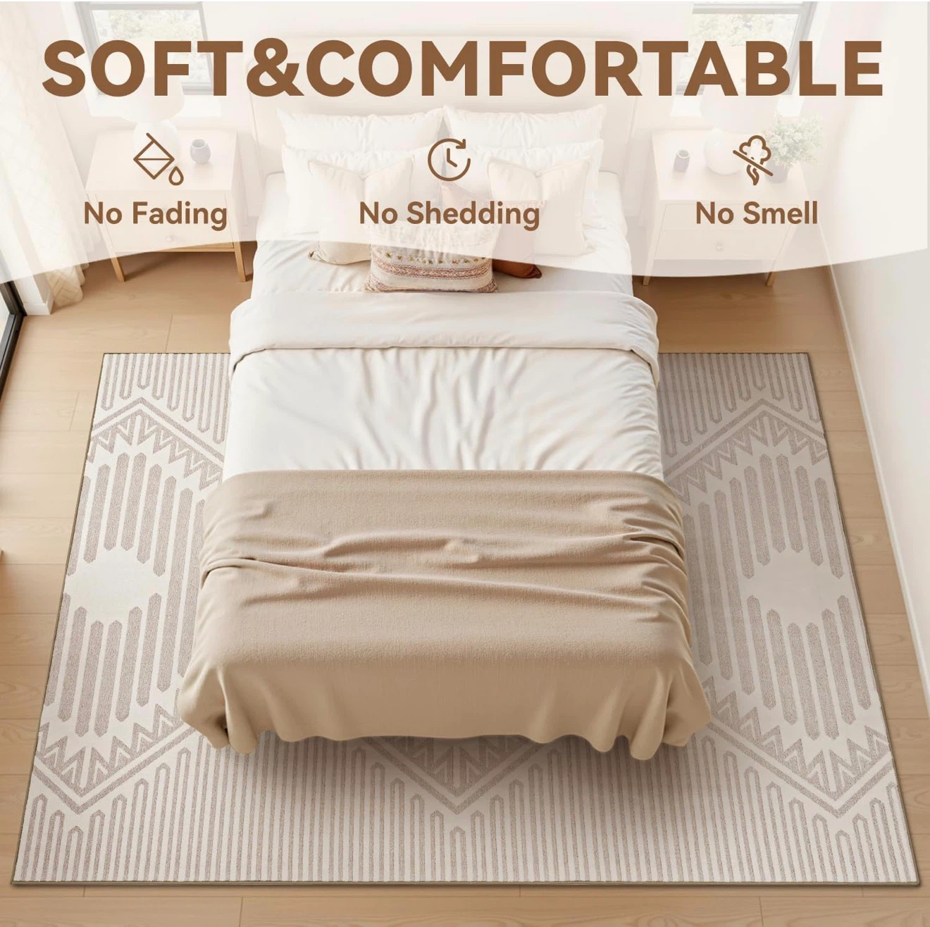 Soft & Comfortable Geometric Area Rug - photo 2