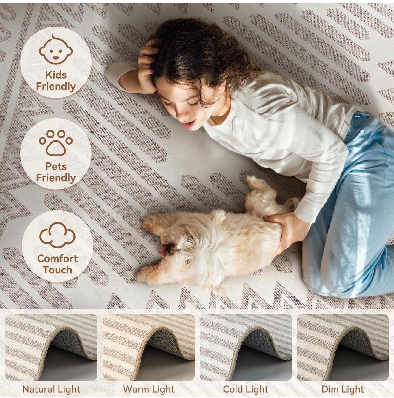Soft & Comfortable Geometric Area Rug - photo 3