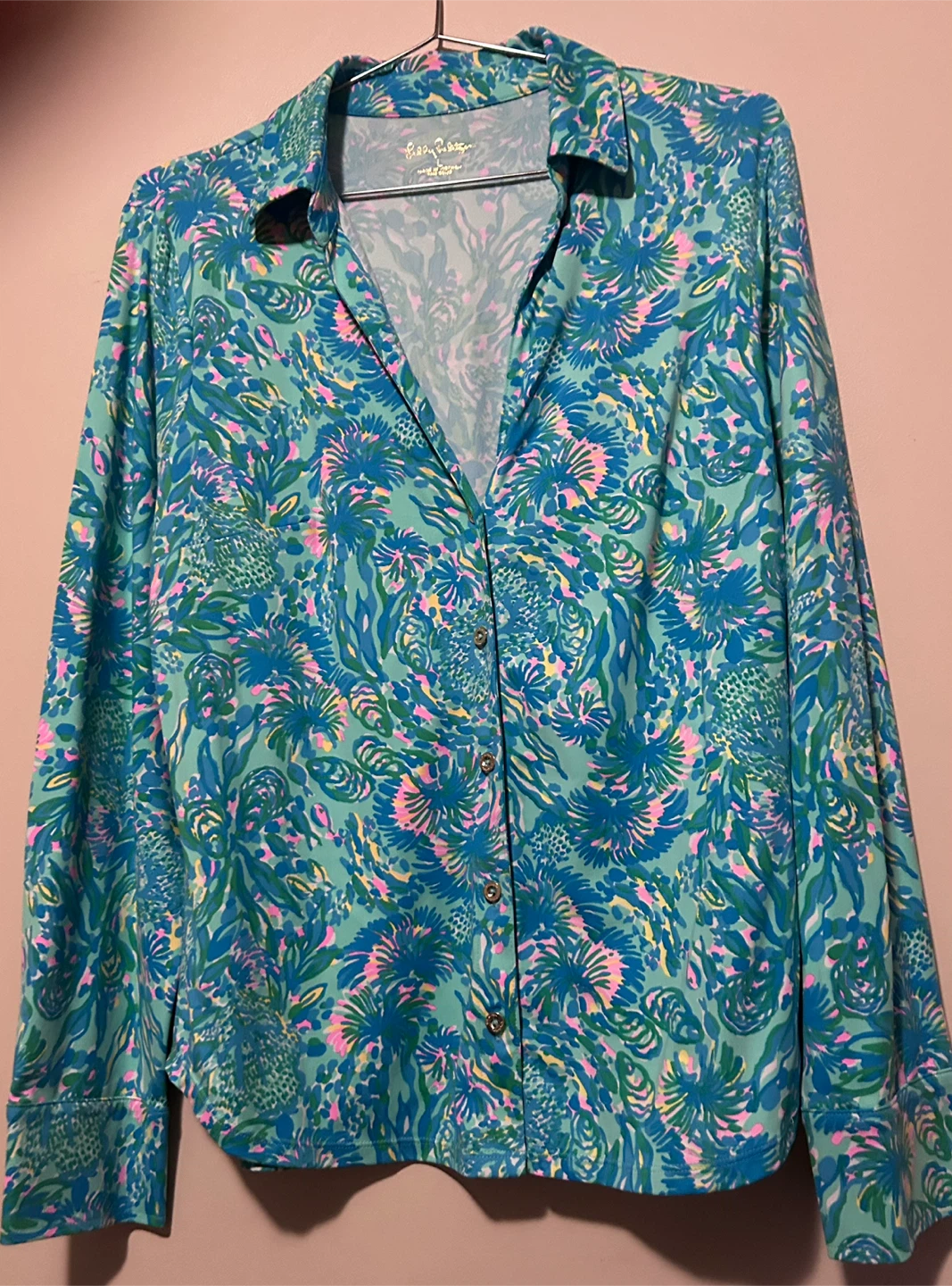 Lilly Pulitzer Long Sleeve Button-Up Shirt