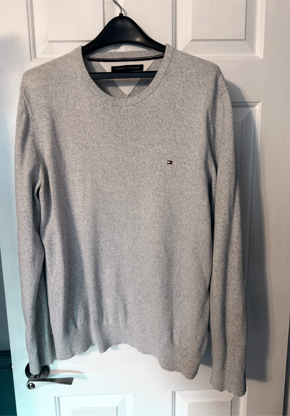 Tommy Hilfiger Grey Crew Neck Sweater - Size L