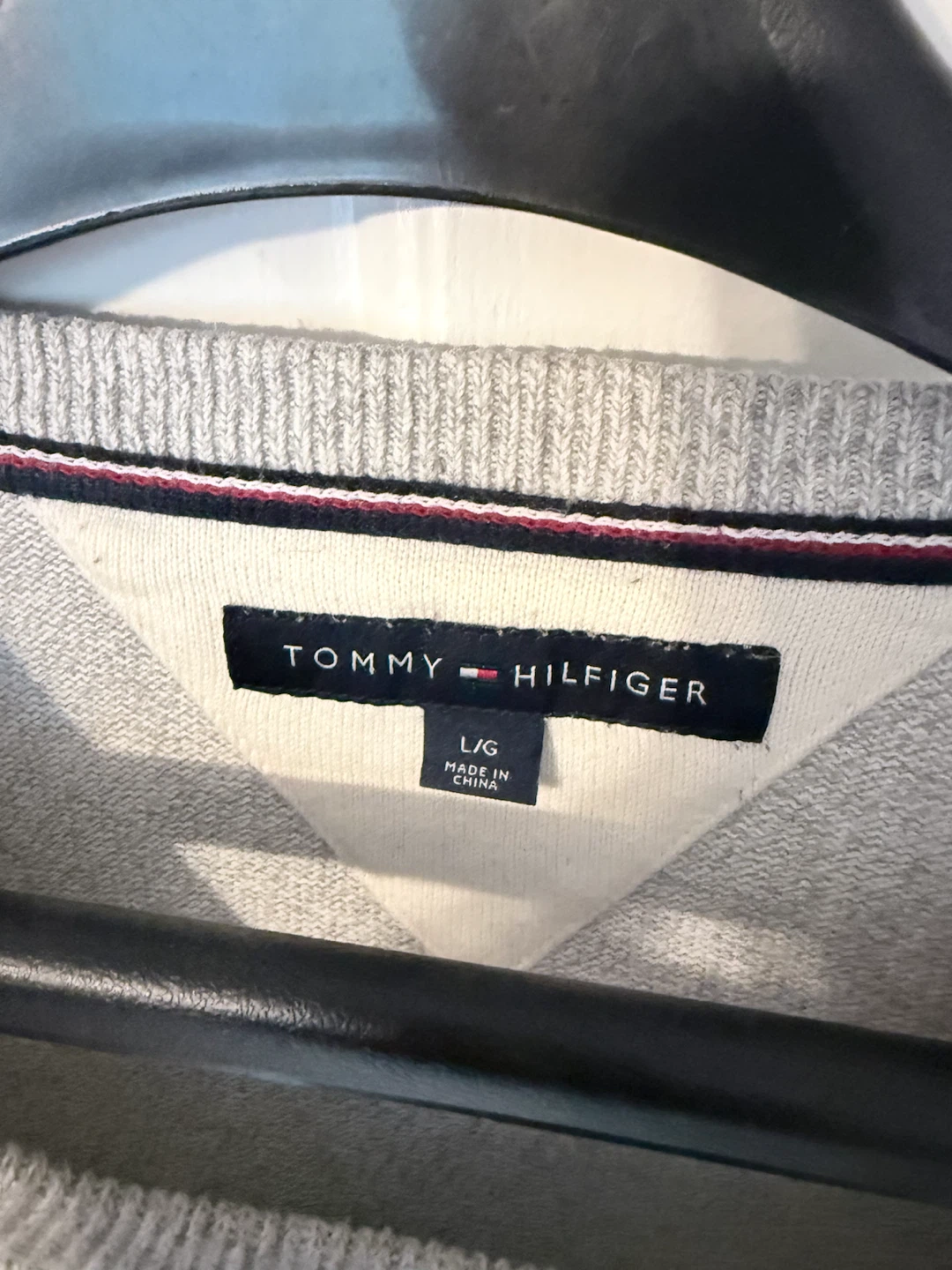 Tommy Hilfiger Grey Crew Neck Sweater - Size L - photo 2