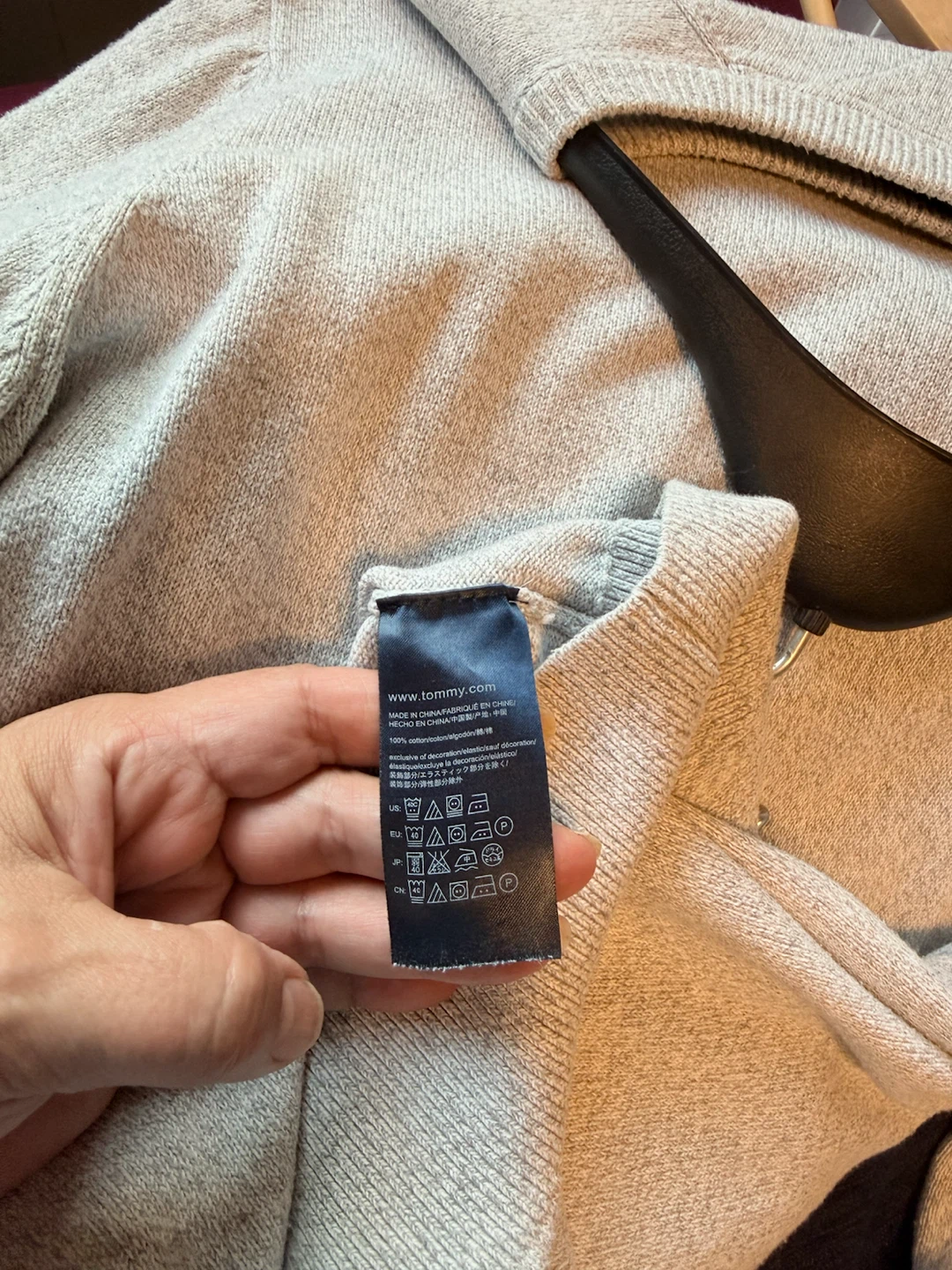 Tommy Hilfiger Grey Crew Neck Sweater - Size L - photo 4
