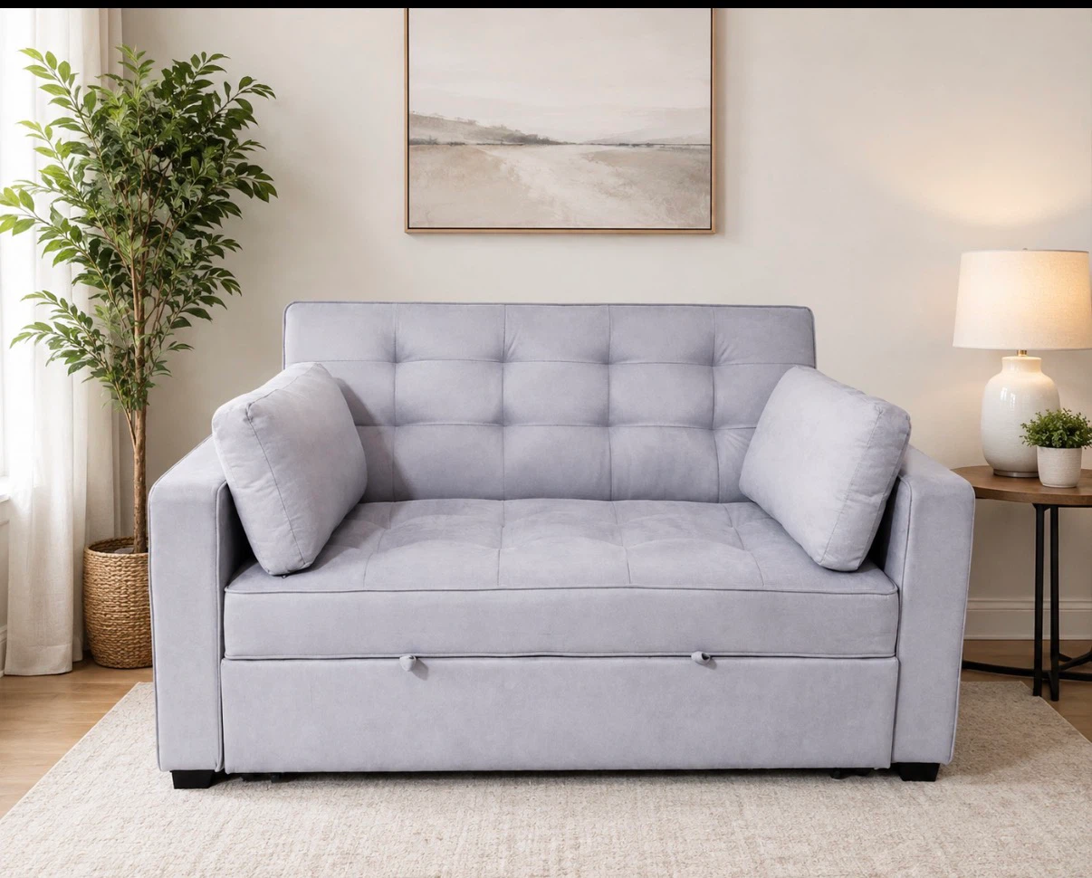Grey Sofa Bed  (Delivery Available)