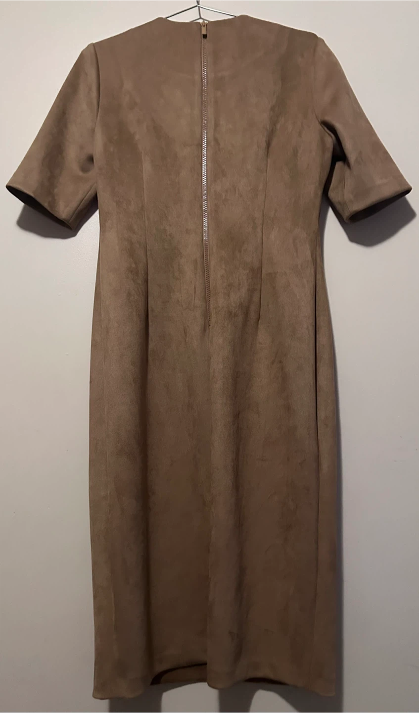Anne Klein Suede Sheath Dress - Size 10 - photo 2