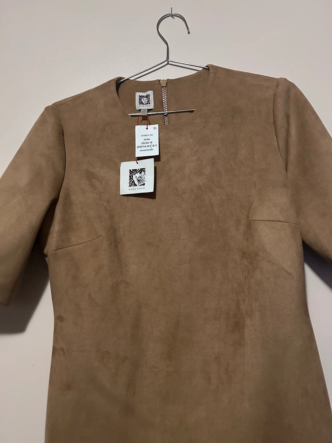 Anne Klein Suede Sheath Dress - Size 10 - photo 4