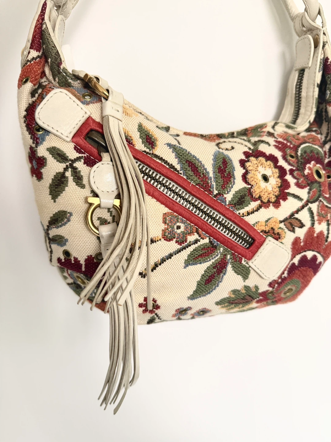 Ferragamo Floral Shoulder Bag - photo 2
