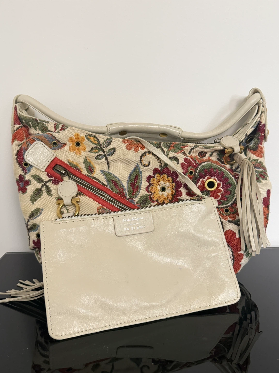 Ferragamo Floral Shoulder Bag - photo 4