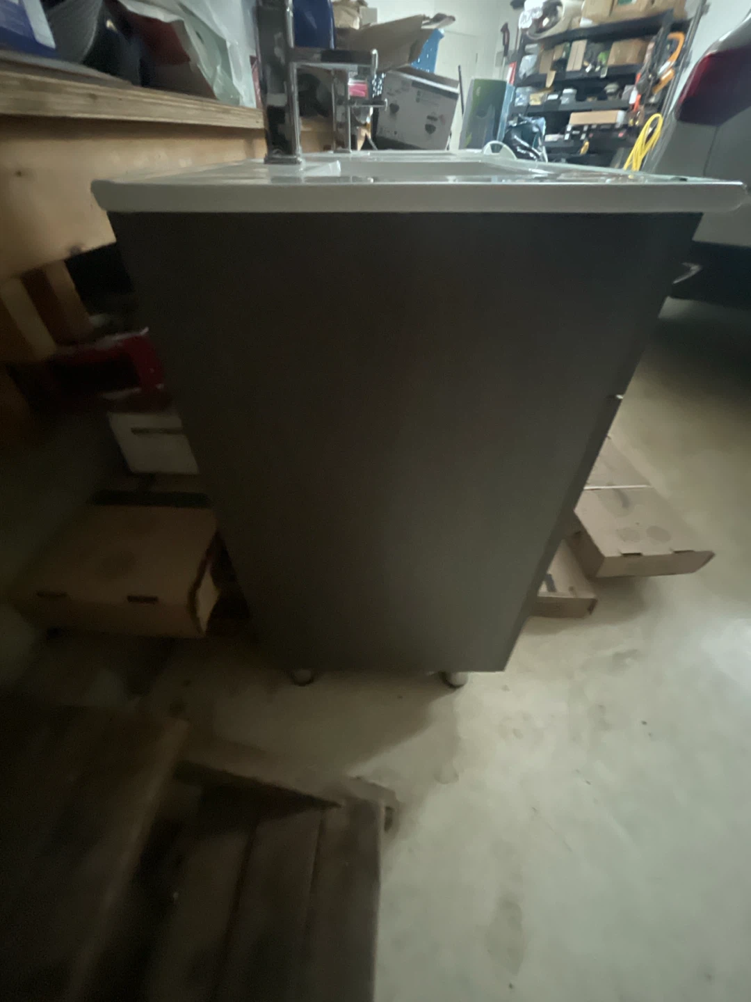 Modern grey white sink - photo 4