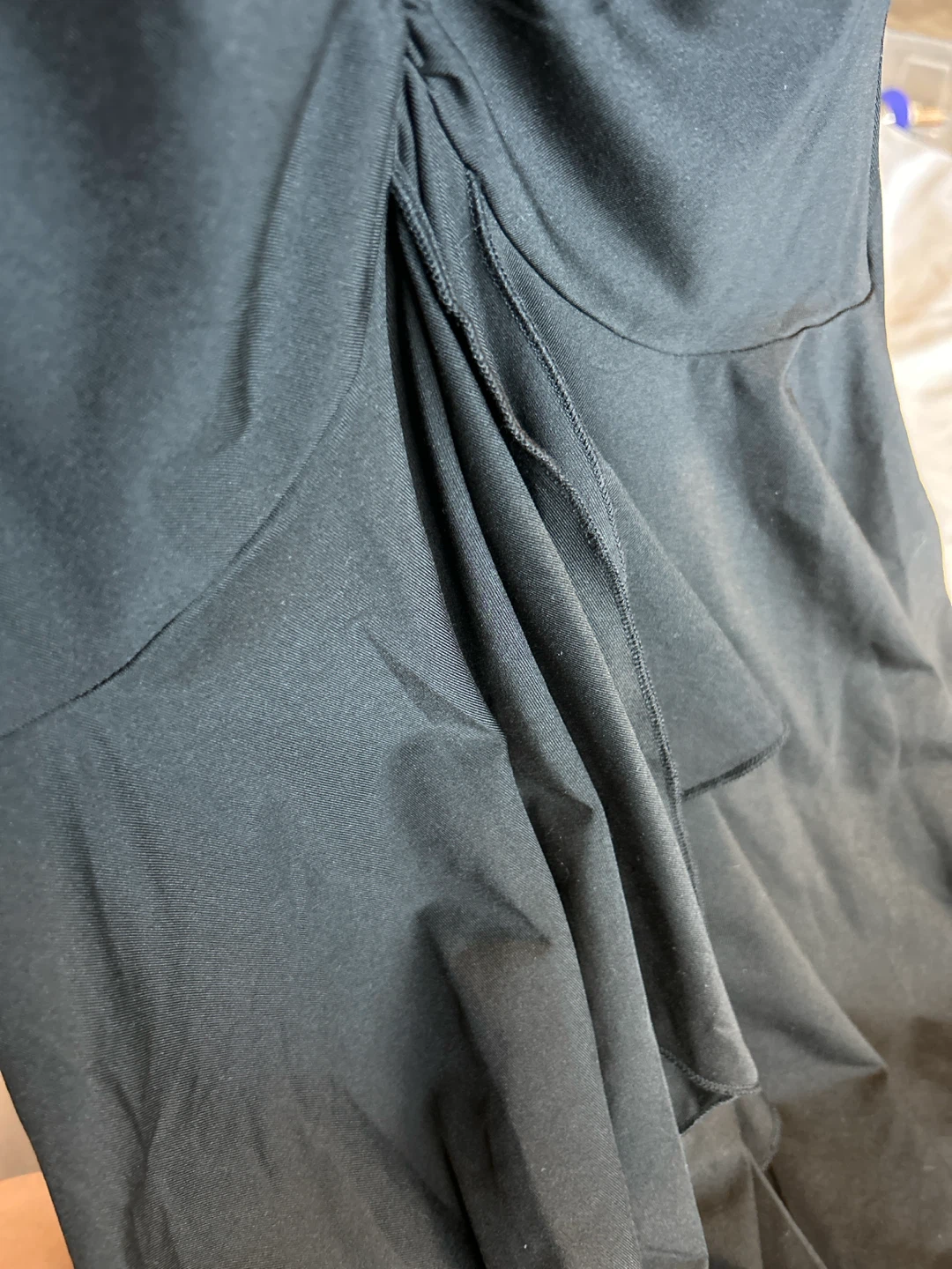 Black Ruched Mini Dress - photo 3