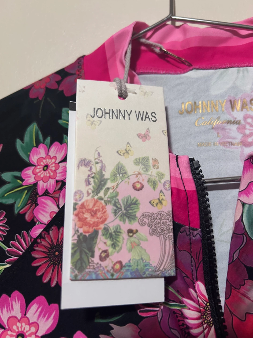 Johnny Was Floral Zip-Up Jacket Size L - photo 2