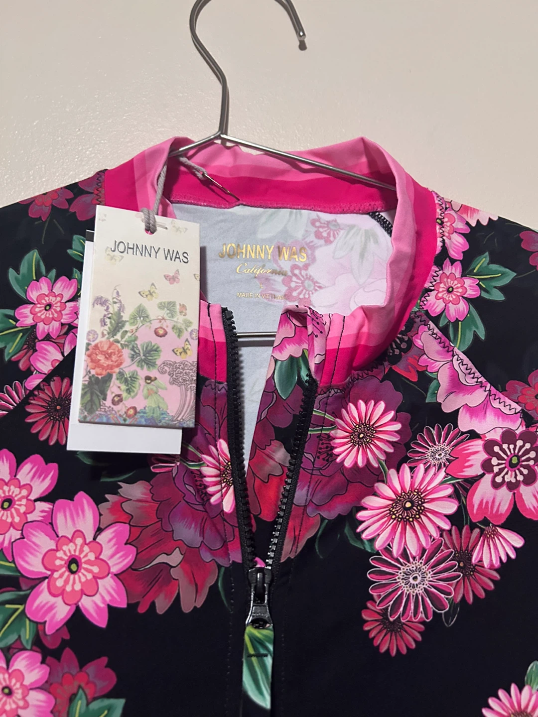 Johnny Was Floral Zip-Up Jacket Size L - photo 4