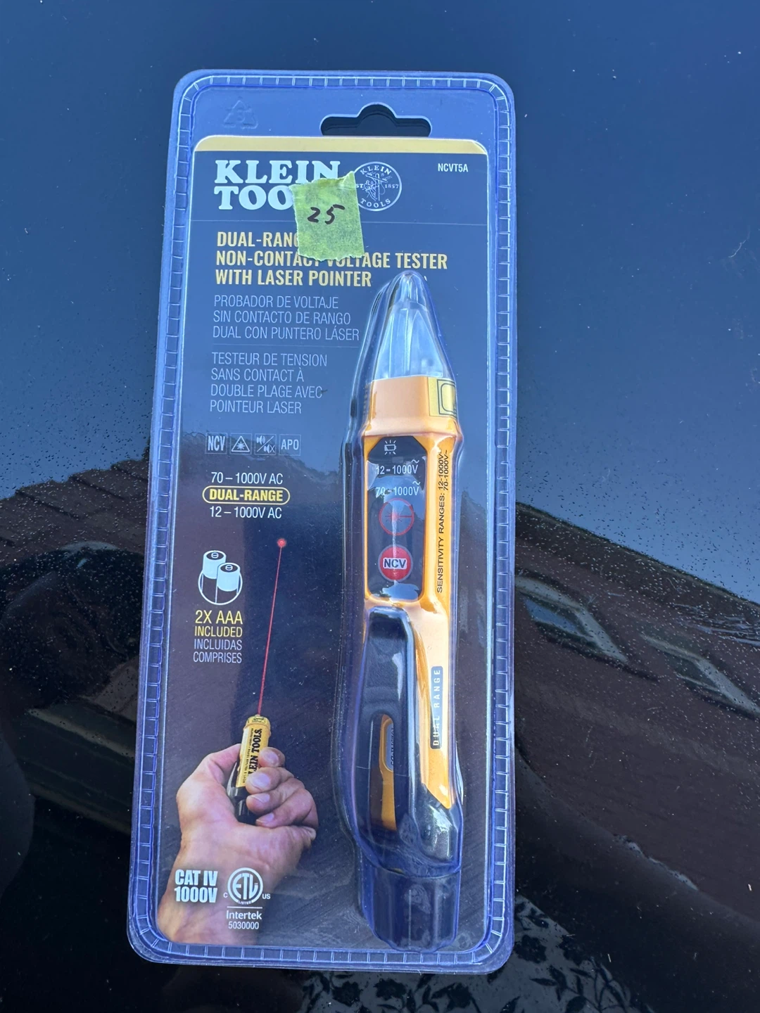 Tools Dual-Range Non-Contact Voltage Tester with Laser Pointer