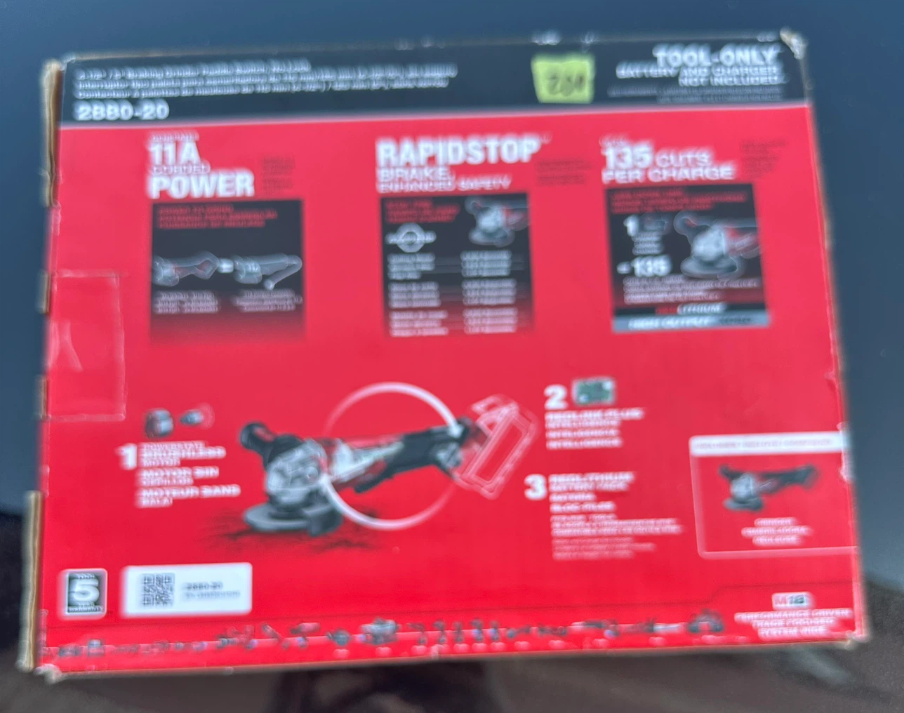 Milwaukee M18 FUEL 4-1/2" / 5" Braking Paddle Grinder - photo 2