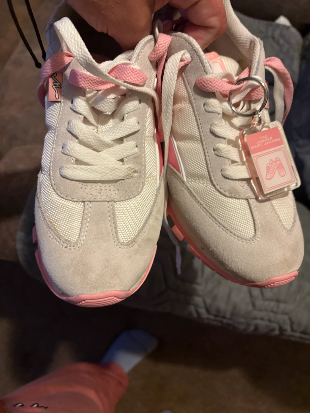 The Marc Jacobs White & Pink Sneakers - photo 3