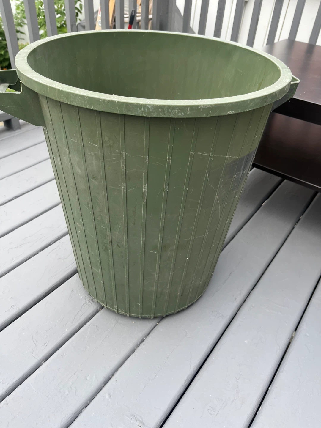 Green Plastic Bin