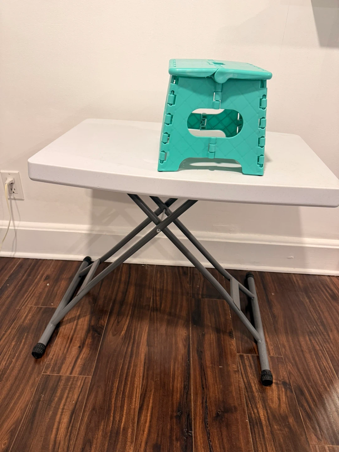 Folding Step Stool and Adjustable Folding Table