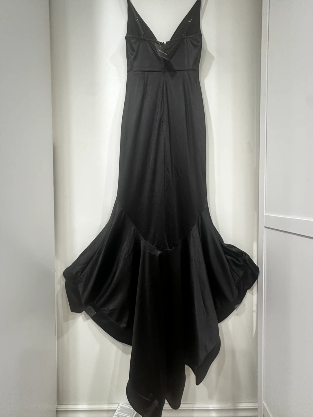 Forever 21 Apeach Black Satin High-Low Formal Dress - Small - photo 4