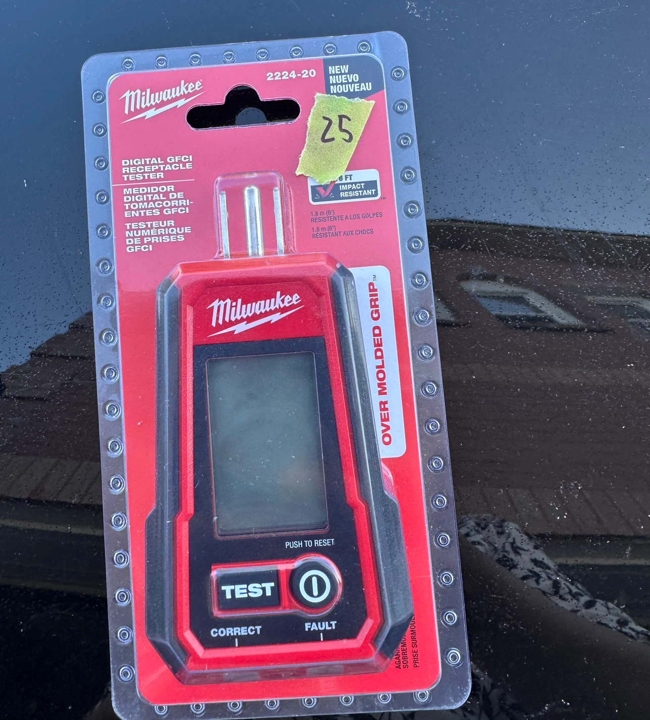 Milwaukee Digital GFCI Receptacle Tester 2224-20