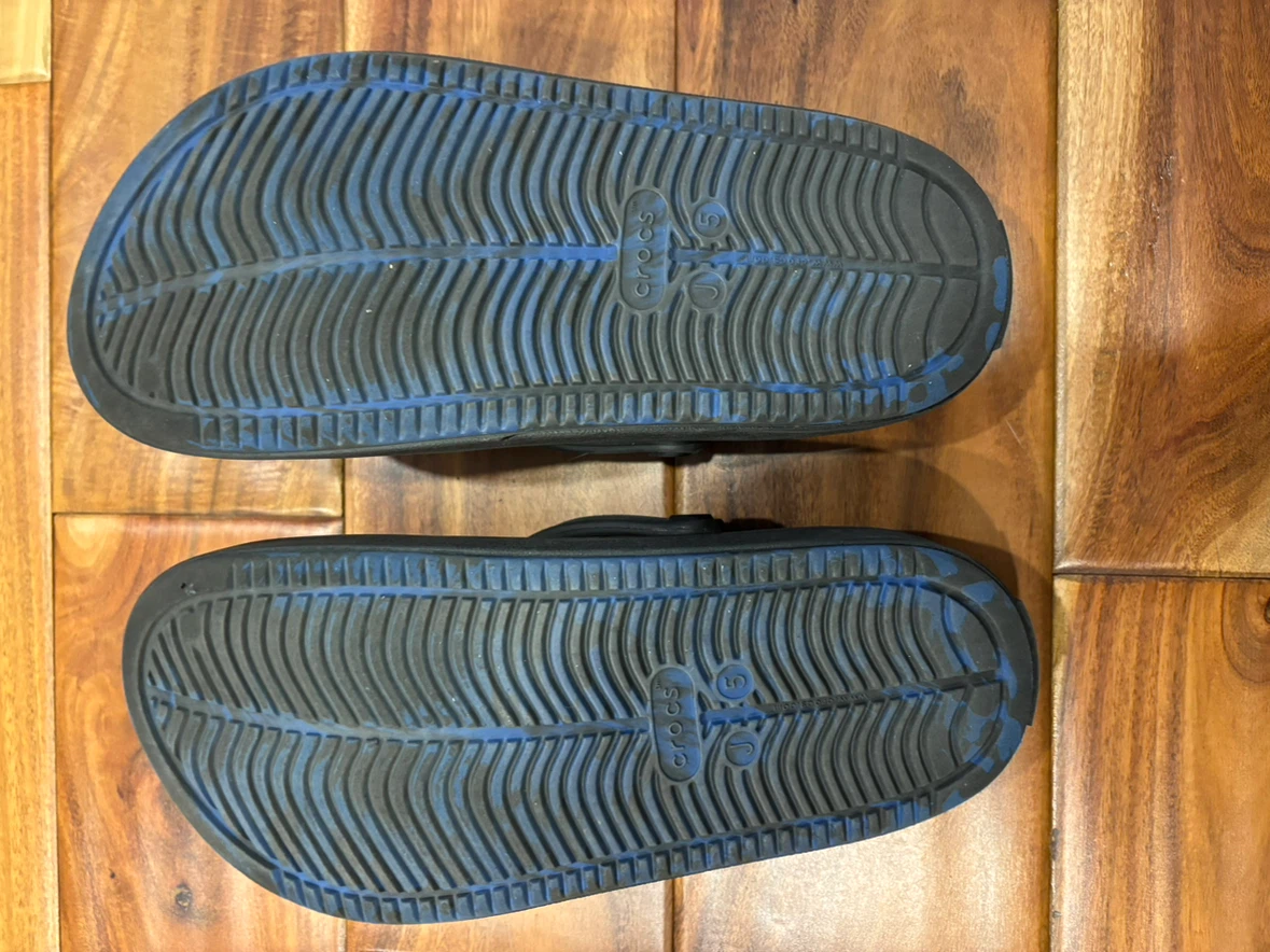 Crocs Sandals Blue Black Swirl J5 - photo 2