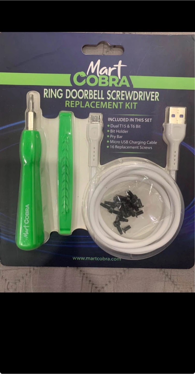 Mart Cobra Ring Doorbell Screwdriver Replacement Kit
