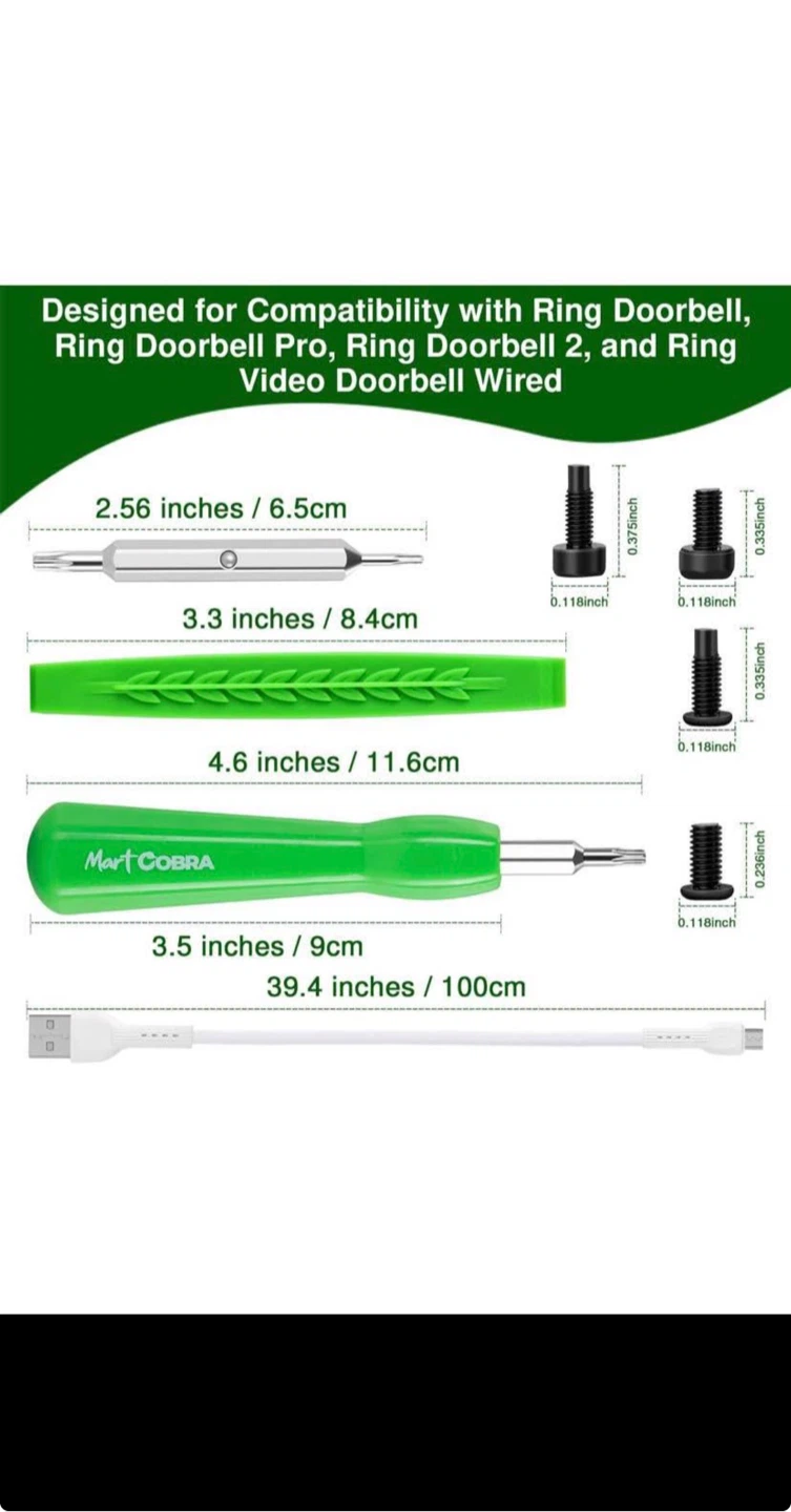 Mart Cobra Ring Doorbell Screwdriver Replacement Kit - photo 3