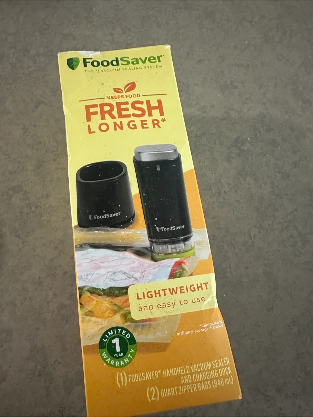 FoodSaver Handheld Vacuum Sealer with Charging Dock - photo 2