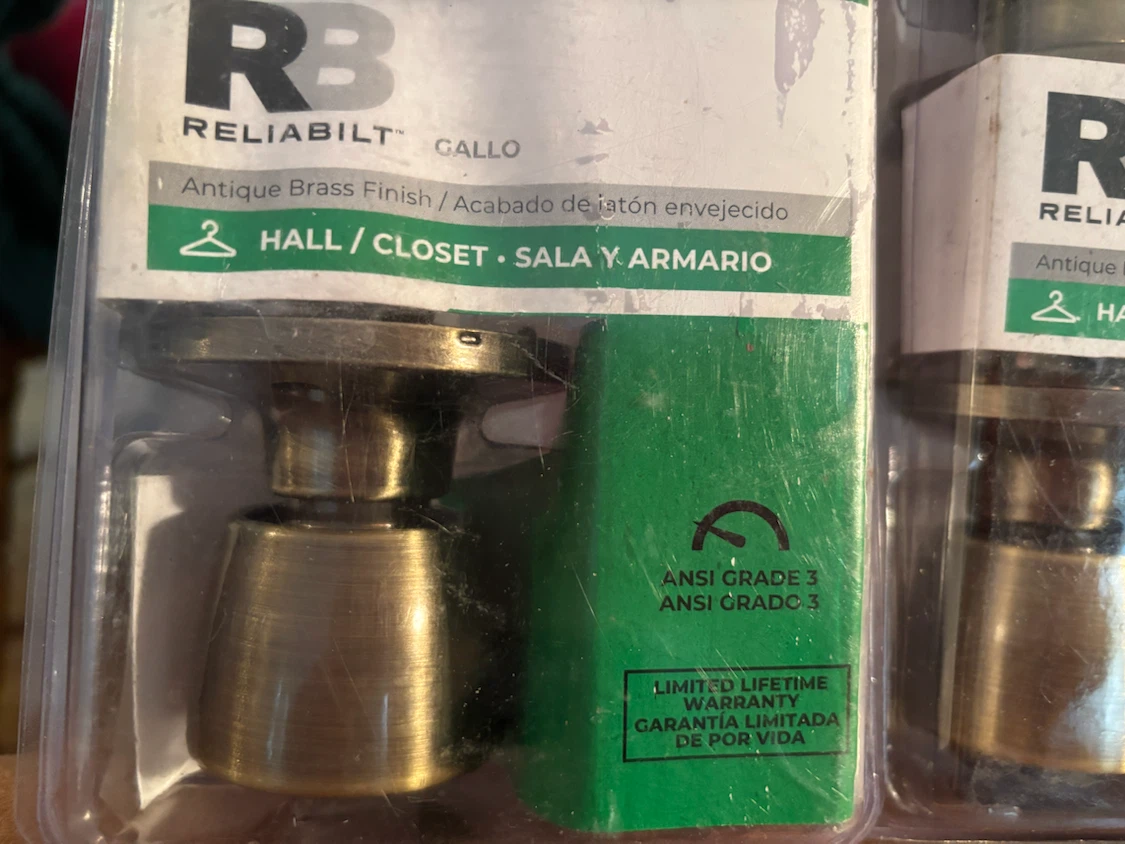 Reliabilt Gallo Door Knobs (3-Pack)