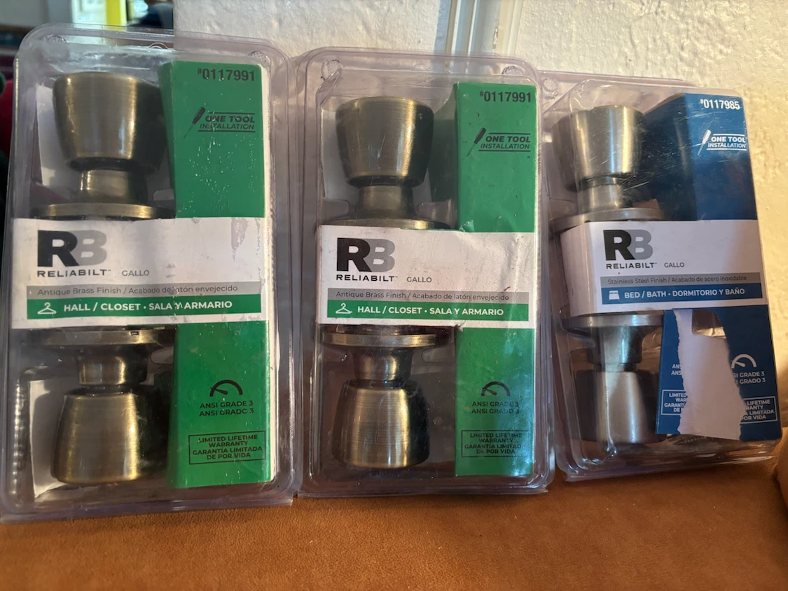Reliabilt Gallo Door Knobs (3-Pack) - photo 2