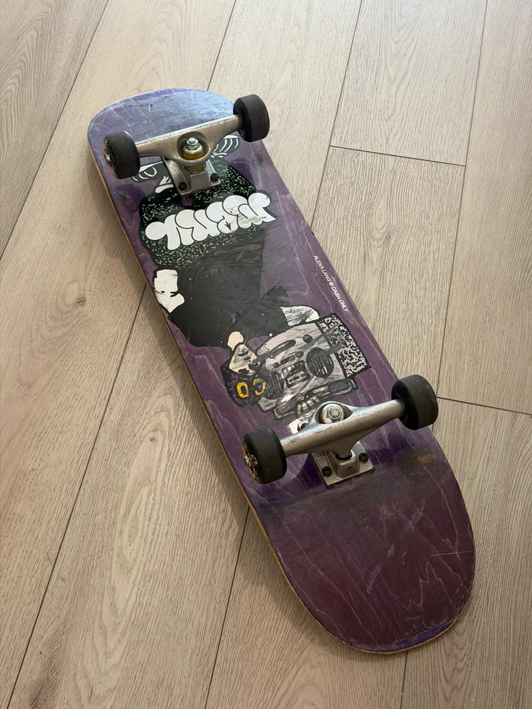 Purple Skateboard with Graphics - photo 2