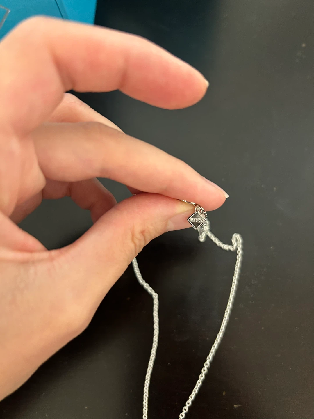 BNIB BIRKS Pebble Drop Necklace Sterling Silver - photo 4