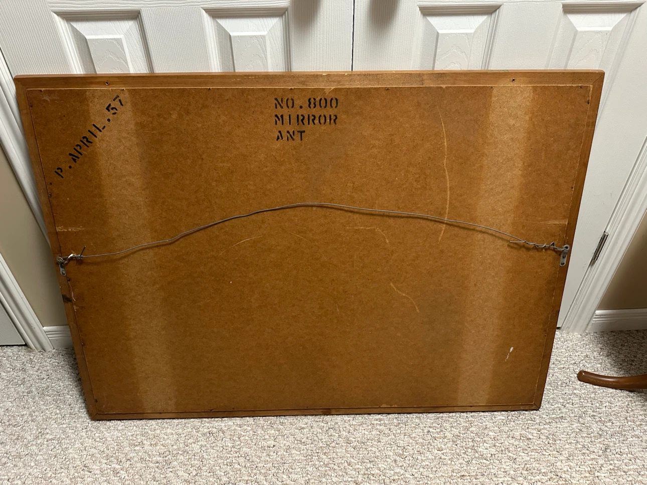 Mirror with Solid Wooden Frame - heavy and excellent quality - photo 2