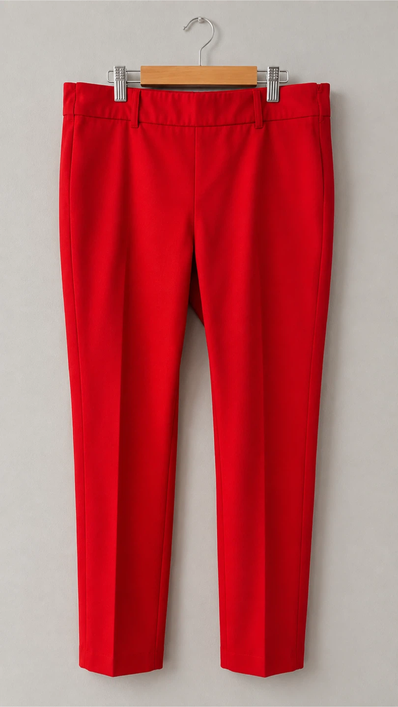 Red Cropped Pants - photo 3