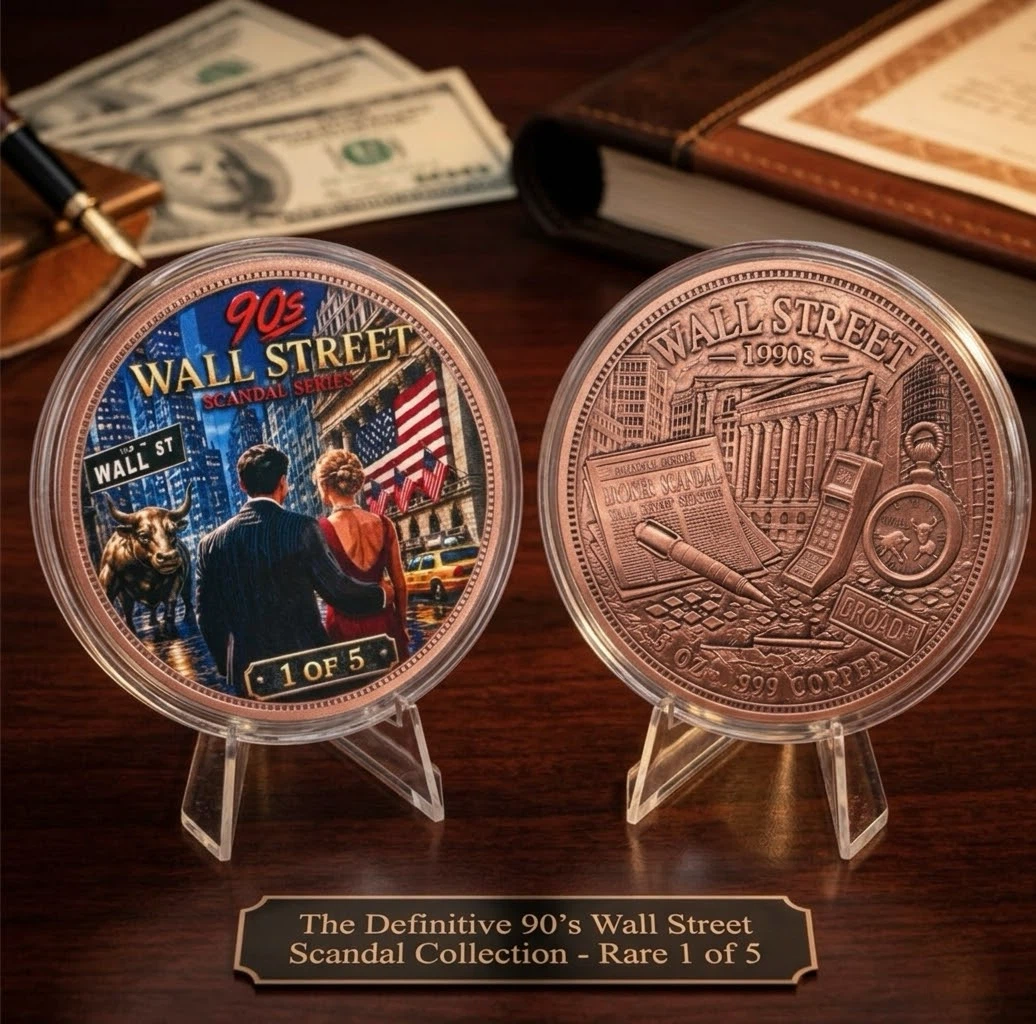 5oz Copper 90s Wall Street Scandal Collection Coin