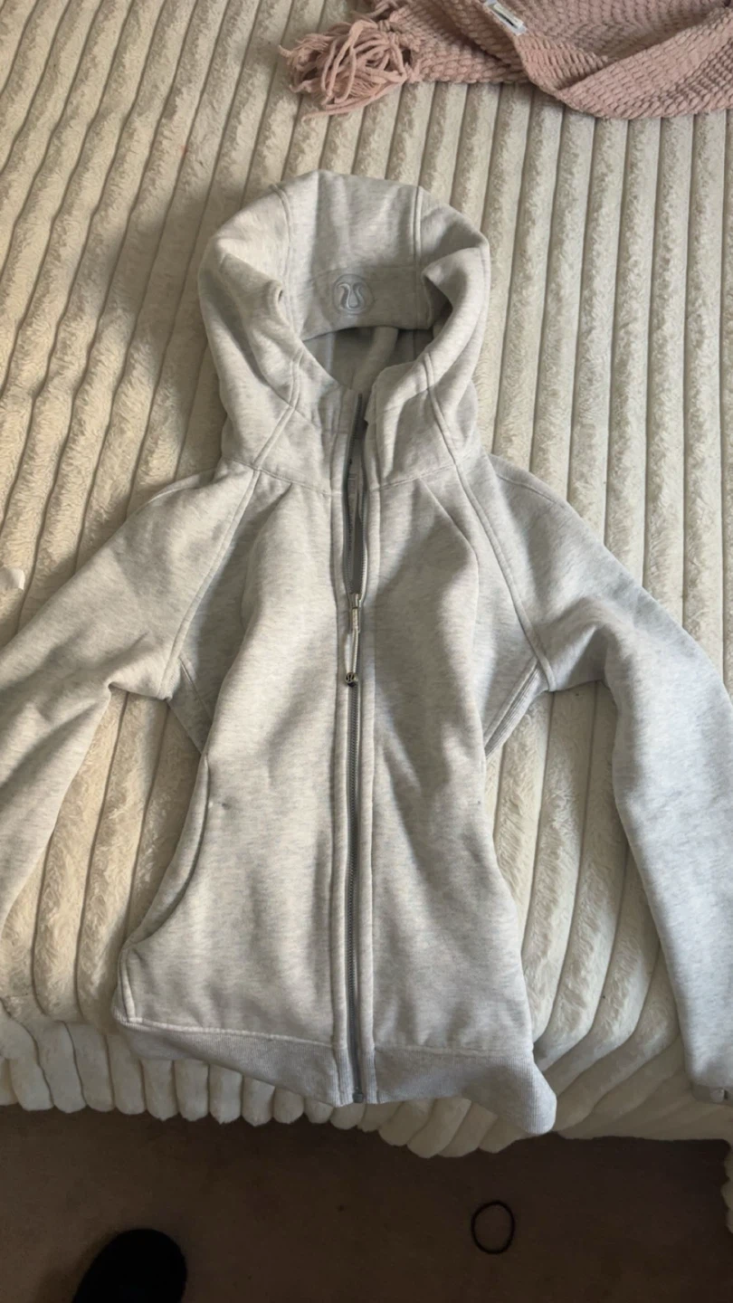 Lululemon Grey Full Zip Hoodie Size 2