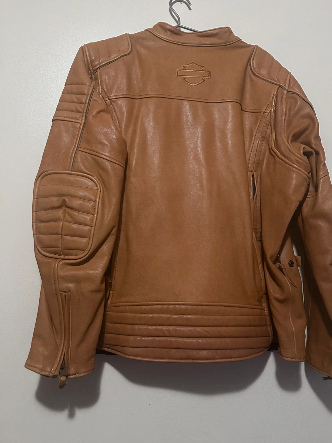 Harley-Davidson Brown Leather Motorcycle Jacket - photo 4