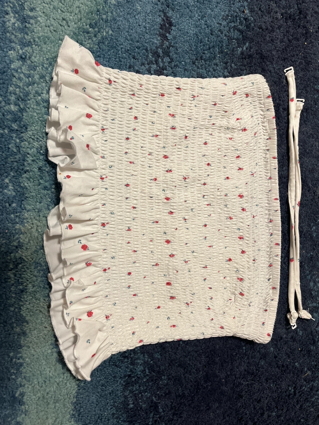 Smocked Floral Tube Top