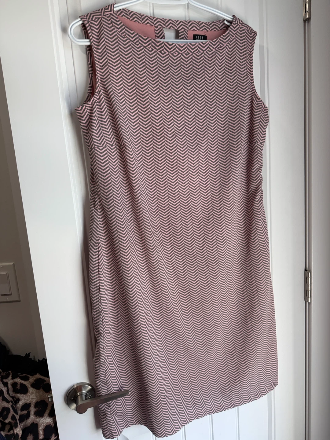 ELLE STUDIO Women's Chevron Print Dress - Size XL - photo 3