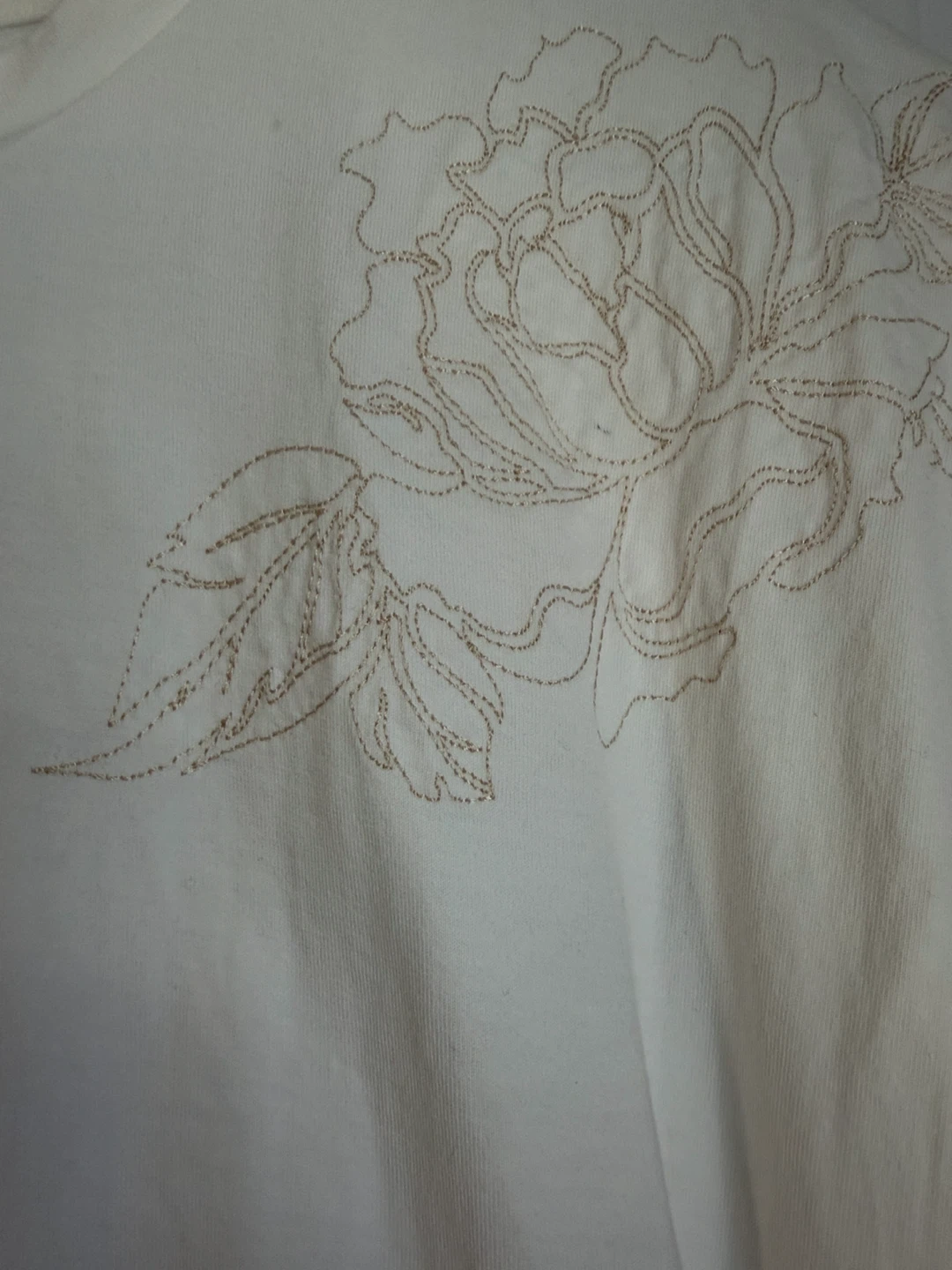 Brenda Dress with Embroidered Flower - Size M