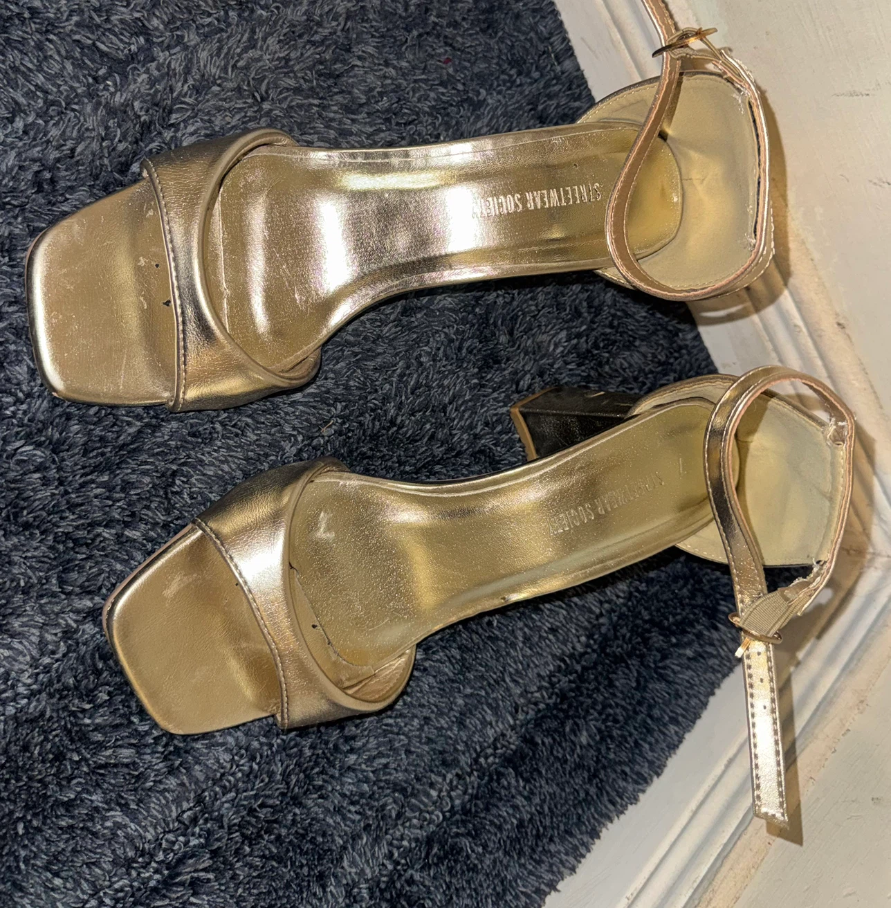 Streetwear Society Gold Block Heels - photo 2