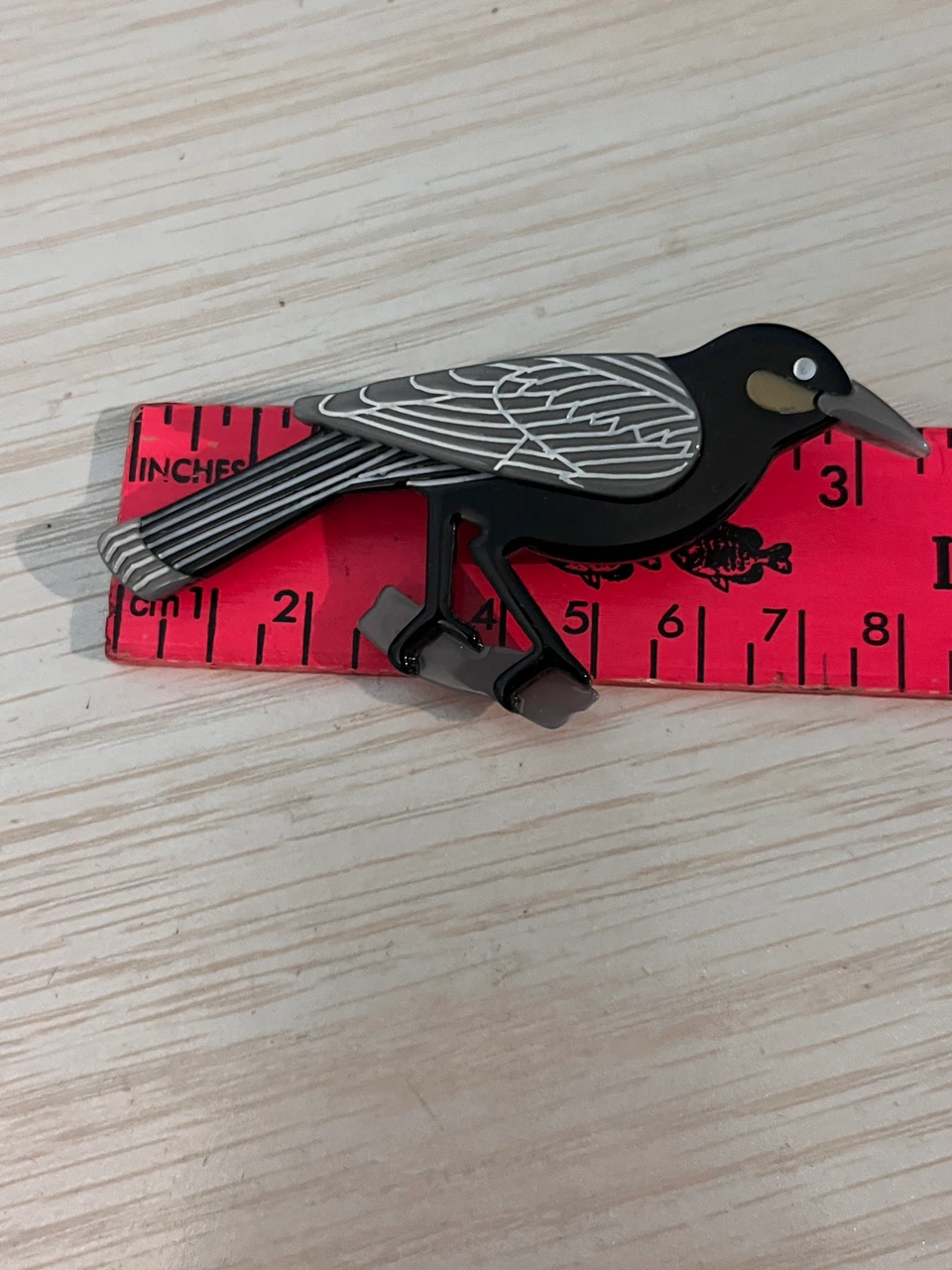 Acrylic Bird Brooch Pin - photo 3