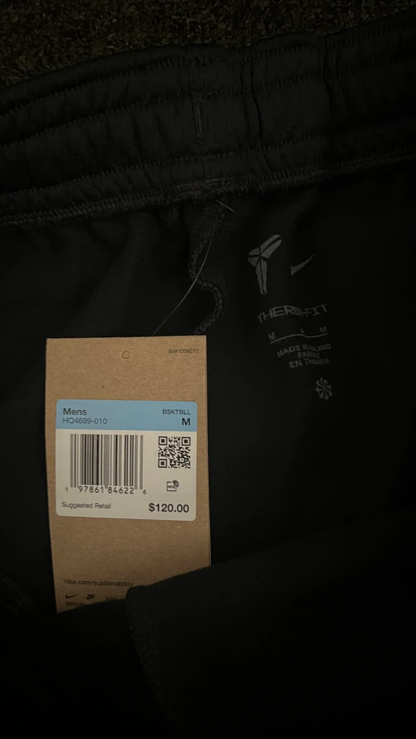 Nike Men's Therma-FIT Basketball Pants Black Size M - photo 2