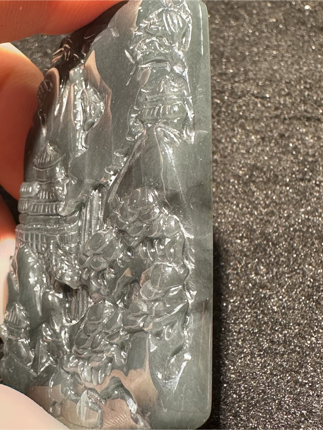 Carved Jade Pendant - photo 3